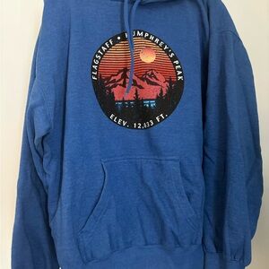 Blue Graphic Hoodie